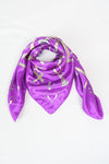 ผ้าพันคอซาตินแบบสี่เหลี่ยม - Satin Square Silk Scarf