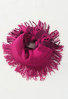 ผ้าพันคอทรงอินฟินิตี้ - Warm Knit Infinity Scarf With Tassels