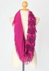 ผ้าพันคอทรงอินฟินิตี้ - Warm Knit Infinity Scarf With Tassels