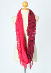 ผ้าพันคอไหมพรมทรงอินฟินิตี้ทูโทน - Warm Knit Infinity Scarf With Tassels