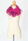 ผ้าพันคอทรงอินฟินิตี้ - Warm Knit Infinity Scarf With Tassels