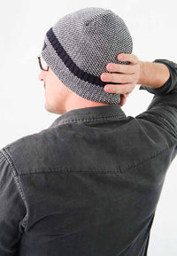 หมวกไหมพรมเเบบบุขนด้านใน - Wool Rib Beanie Hat