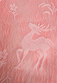 ผ้าพันคอซิลค์ - Reindeer Tassel Silk Shawl Scarf