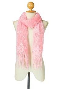 ผ้าพันคอซิลค์ - Reindeer Tassel Silk Shawl Scarf