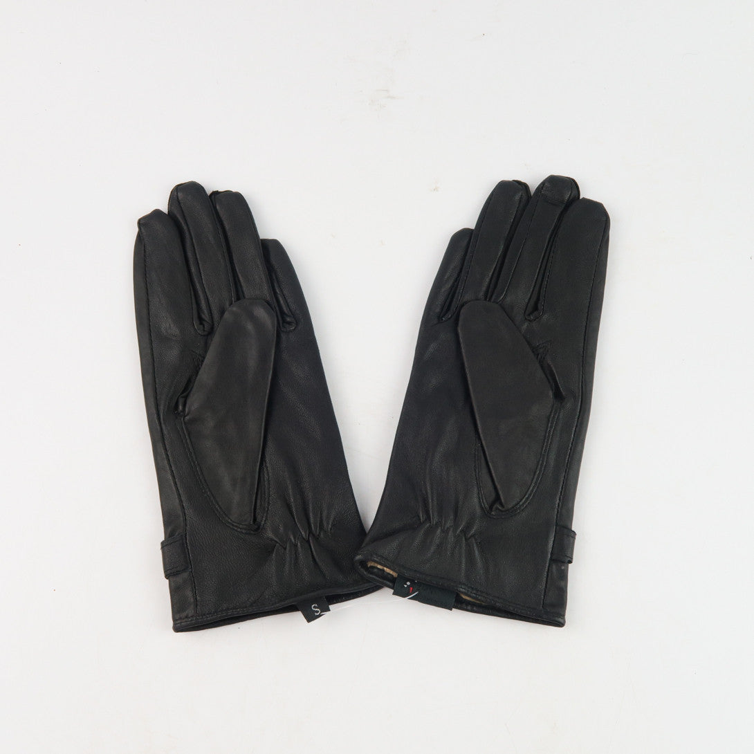ถุงมือหนังกันหนาว - Genuine Leather Driving Gloves