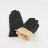 ถุงมือหนังกันหนาว - Genuine Leather Driving Gloves