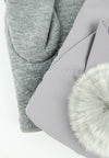 ถุงมือกันหนาว บุขนแต่งเฟอร์ - Insulated Thermal Down Gloves