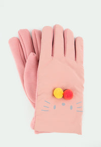 ถุงมือกันหนาว ผ้าดาวน์บุขน กันหิมะ สำหรับเด็ก  - Soft Thick Warmer Insulated Gloves for Kids