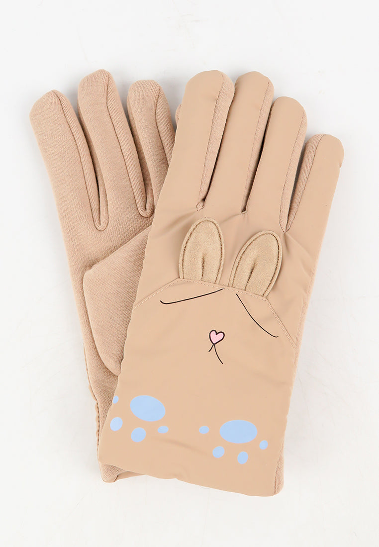 ถุงมือกันหนาว ผ้าดาวน์บุขน กันหิมะ สำหรับเด็ก - Soft Thick Warmer Insulated Gloves for Kids