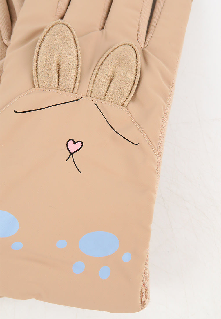 ถุงมือกันหนาว ผ้าดาวน์บุขน กันหิมะ สำหรับเด็ก - Soft Thick Warmer Insulated Gloves for Kids