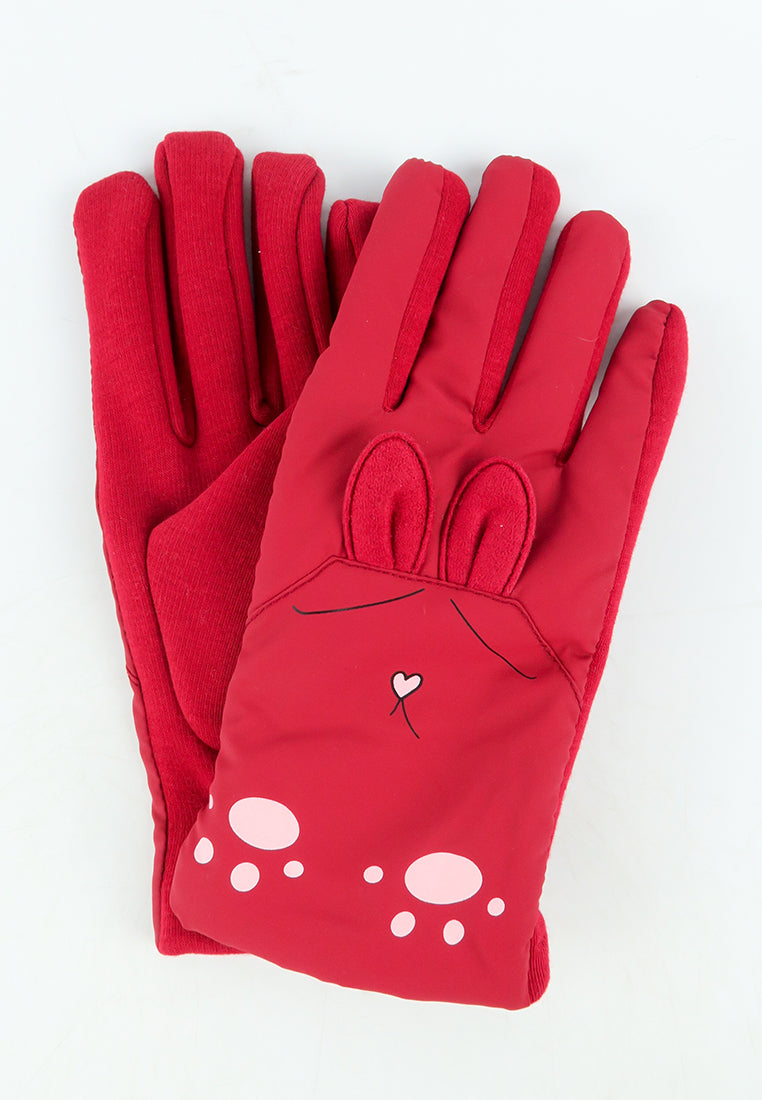 ถุงมือกันหนาว ผ้าดาวน์บุขน กันหิมะ สำหรับเด็ก - Soft Thick Warmer Insulated Gloves for Kids