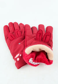 ถุงมือกันหนาว ผ้าดาวน์บุขน กันหิมะ สำหรับเด็ก - Soft Thick Warmer Insulated Gloves for Kids