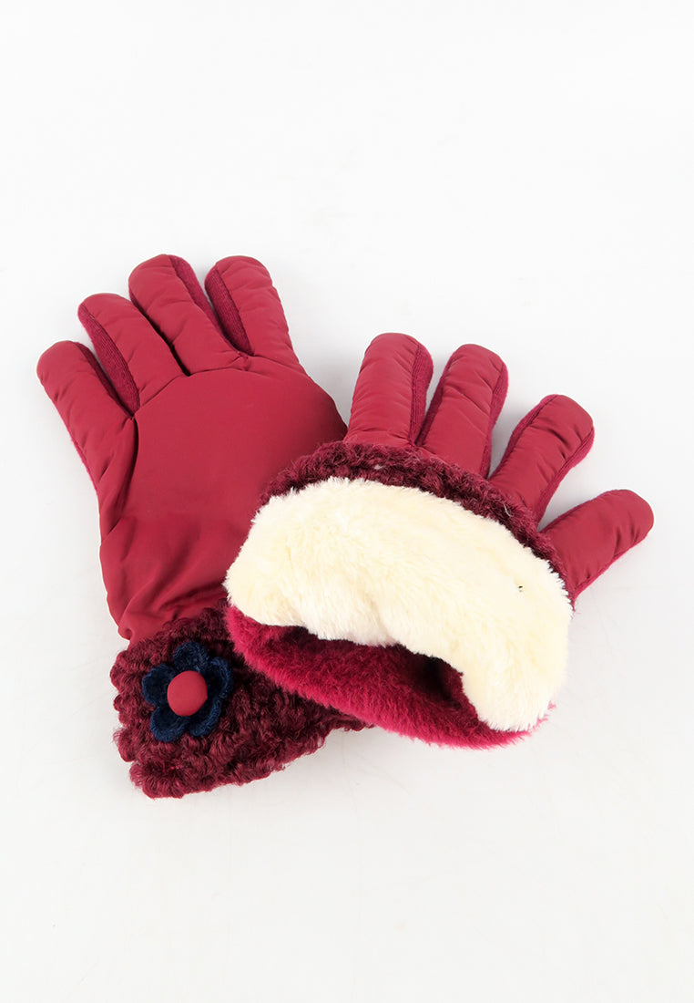 ถุงมือกันหนาว ผ้าดาวน์บุขน กันหิมะ สำหรับเด็ก - Soft Thick Warmer Insulated Gloves for Kids