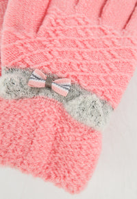 ถุงมือไหมพรม สำหรับกันหนาว เนื้อวูลหนานุ่ม - Winter Soft Acrylic Wool Kid Gloves