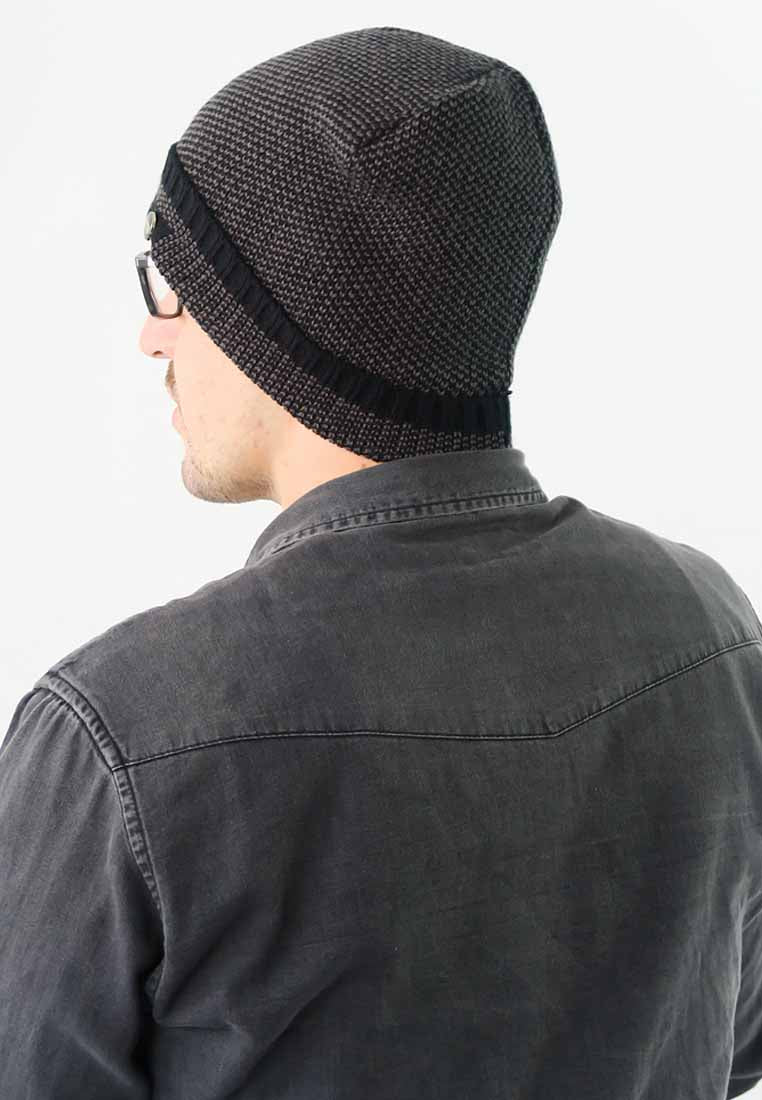 หมวกไหมพรมเเบบบุขนด้านใน - Wool Rib Beanie Hat