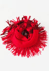 ผ้าพันคอทรงอินฟินิตี้ - Warm Knit Infinity Scarf With Tassels