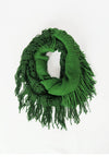 ผ้าพันคอไหมพรมทรงอินฟินิตี้ทูโทน - Warm Knit Infinity Scarf With Tassels