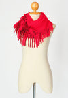ผ้าพันคอทรงอินฟินิตี้ - Warm Knit Infinity Scarf With Tassels