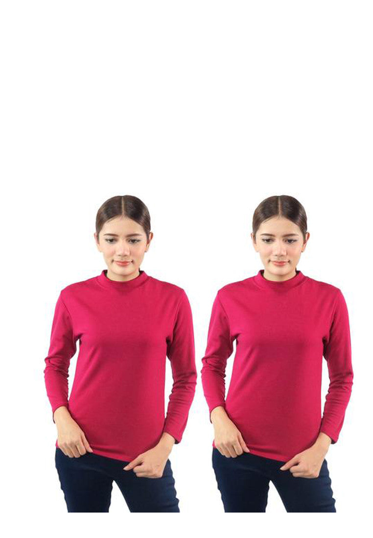 เสื้อแขนยาวลองจอนห์นฮีทเท็คกันหนาว (2 ชิ้น)  - 2 Pieces Turtleneck  Heattech Long Johns T-Shirt NO.L013-T