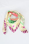 ผ้าพันคอซาตินแบบสี่เหลี่ยม - Satin Square Silk Scarf
