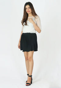 กระโปรงทรงพลีทสั้น - Pleated A-Line Mini Skirt