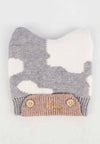 หมวกไหมพรม หมวกถักกันหนาว สำหรับเด็ก 1-2 ขวบ - Monkey Cat Ears Cap Wool Warm Beanies for Boy and Girl (1-2)Years)