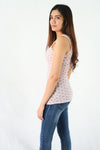 เสื้อกล้ามลายดอกไม้ - Scoop-Neck Tank Top