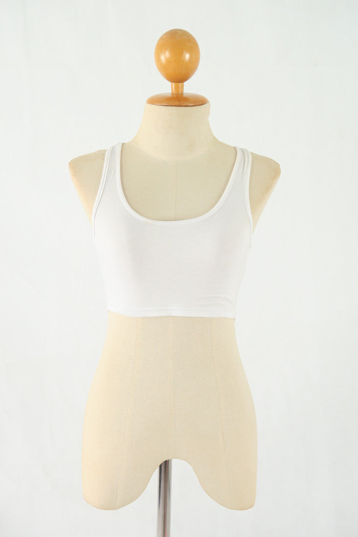 เสื้อกล้ามครอป - Basic Crop Tank Top