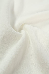 เสื้อยืดแฟชั่นสายไขว้ - Solid Cotton Cut Out T-Shirt Top
