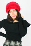 หมวกไหมพรม H-094 - Eyelash Knit Wool Hat