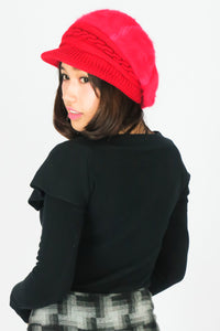 หมวกไหมพรม H-094 - Eyelash Knit Wool Hat