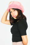 หมวกไหมพรม H-096 - Eyelash Knit Wool Hat