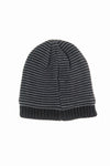 หมวกไหมพรมถักลายขวาง ด้านในบุสำหรับกันหนาว - Unisex Cable Knit Fleece Lining Knit Beanie Ski Hat