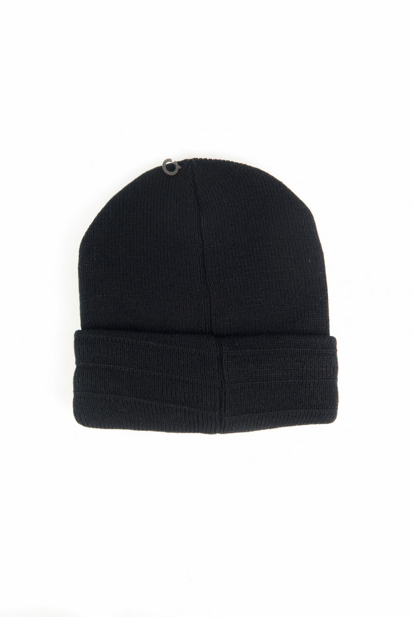 หมวกไหมพรมถัก พับขอบ สำหรับกันหนาว - Unisex Cable Knit Fleece Lining Knit Beanie Ski Hat