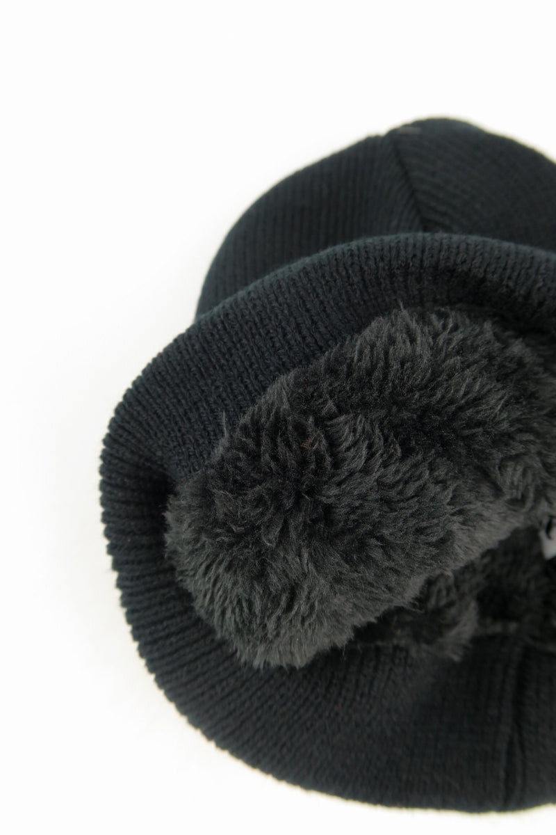 หมวกไหมพรมถัก พับขอบ สำหรับกันหนาว - Unisex Cable Knit Fleece Lining Knit Beanie Ski Hat