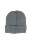 หมวกไหมพรมถัก พับขอบ สำหรับกันหนาว - Unisex Cable Knit Fleece Lining Knit Beanie Ski Hat