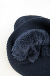 หมวกไหมพรมถัก พับขอบ สำหรับกันหนาว No.91-190 - Unisex Cable Knit Fleece Lining Knit Beanie Ski Hat