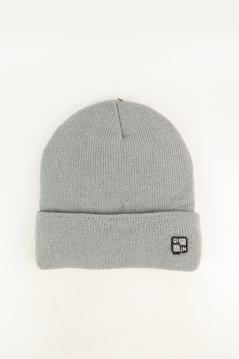 หมวกไหมพรมถัก พับขอบ สำหรับกันหนาว No.91-190 - Unisex Cable Knit Fleece Lining Knit Beanie Ski Hat