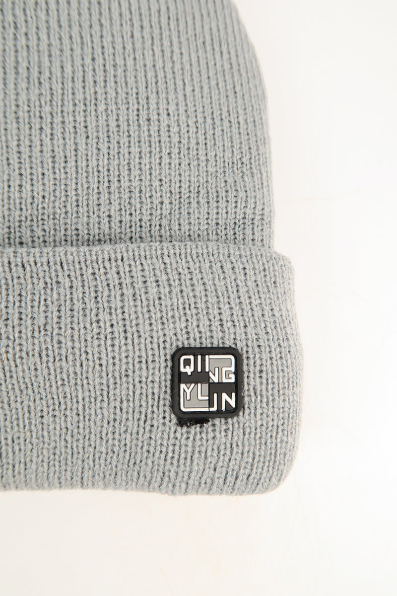 หมวกไหมพรมถัก พับขอบ สำหรับกันหนาว No.91-190 - Unisex Cable Knit Fleece Lining Knit Beanie Ski Hat