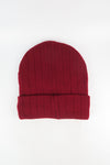 หมวกไหมพรมถัก พับขอบ สำหรับกันหนาว - Unisex Cable Knit Fleece Lining Knit Beanie Ski Hat