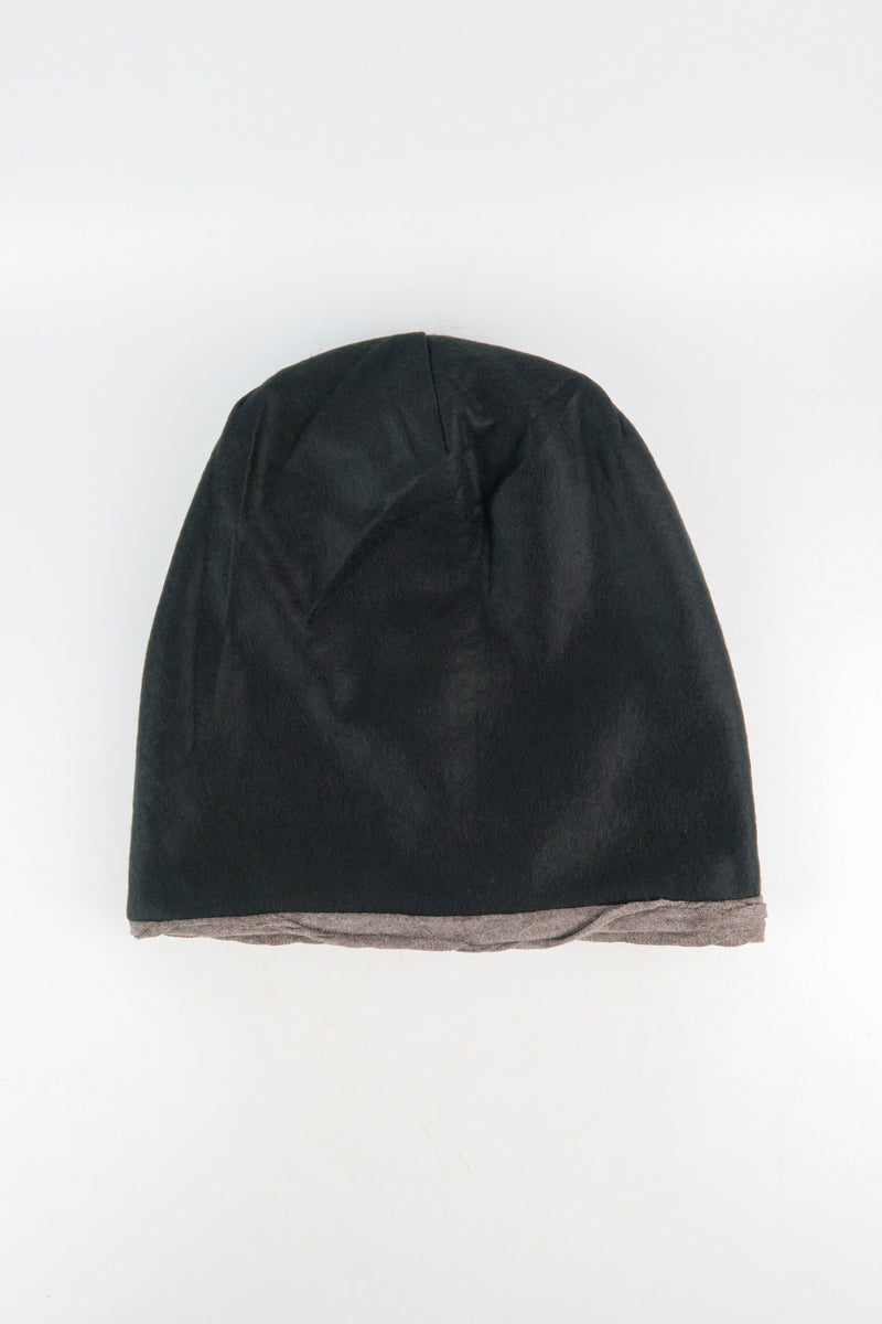 หมวกผ้าคอตตอน แต่งริ้ว ด้านในบุสำหรับกันหนาว - Stylish Unisex Knitted Beanie Hat