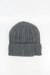หมวกไหมพรมถักลาย พับขอบ สำหรับกันหนาว - Unisex Cable Knit Fleece Lining Knit Beanie Ski Hat