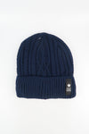 หมวกไหมพรมถักลาย พับขอบ สำหรับกันหนาว - Unisex Cable Knit Fleece Lining Knit Beanie Ski Hat