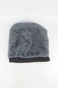 หมวกไหมพรมถักลาย สำหรับกันหนาว - Unisex Cable Knit Fleece Lining Knit Beanie Ski Hat