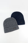 หมวกไหมพรมถักลาย พับขอบ สำหรับกันหนาว - Unisex Cable Knit Fleece Lining Knit Beanie Ski Hat