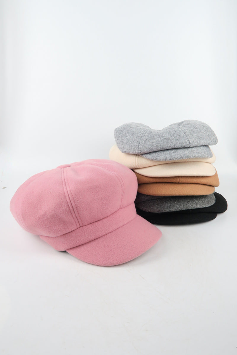 หมวกแฟชั่นทรง Cabbie - Cotton Newsboy Gatsby Apple Cabbie Cap