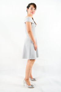 ชุดเดรส Off-Shoulder Fit & Flare - Love Off The Shoulder Fit & Flare Dress