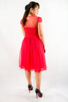 เดรสลูกไม้แต่งมุขคอ - Lace Maxi Dress