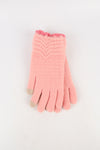ถุงมือไหมพรมแต่งระบายที่ข้อมือ - Knitted Gloves