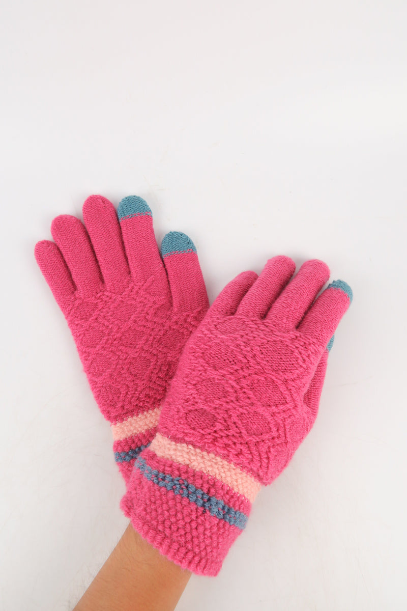 ถุงมือไหมแคชเมียร์เนื้อนุ่มแบบทัชสกีน - Touchscreen Cashmere Soft Woolen Knit Gloves